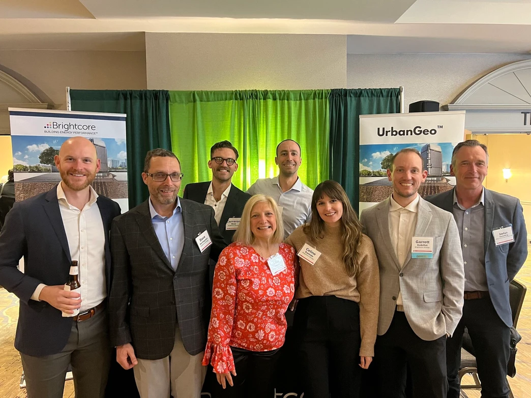 The Brightcore Energy team at a clean energy industry event